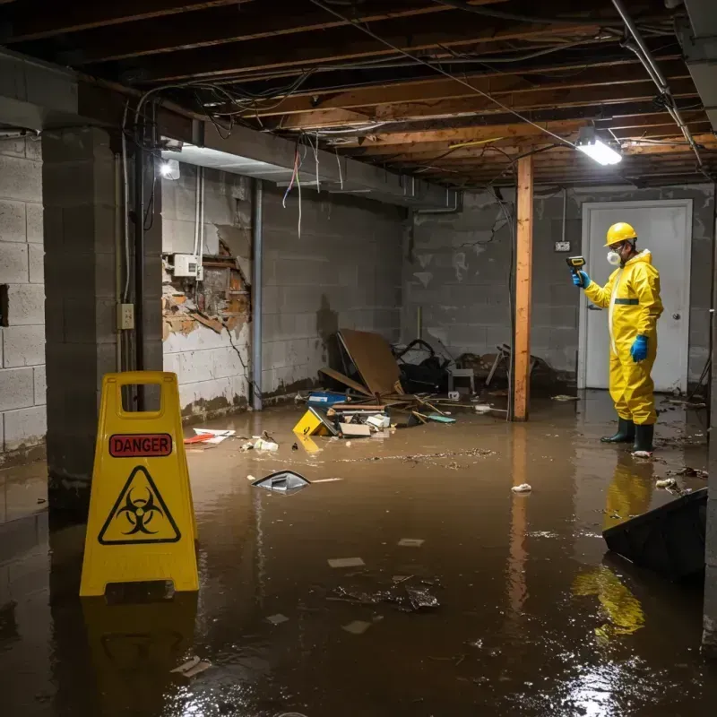 Flooded Basement Electrical Hazard in Pompton Lakes, NJ Property